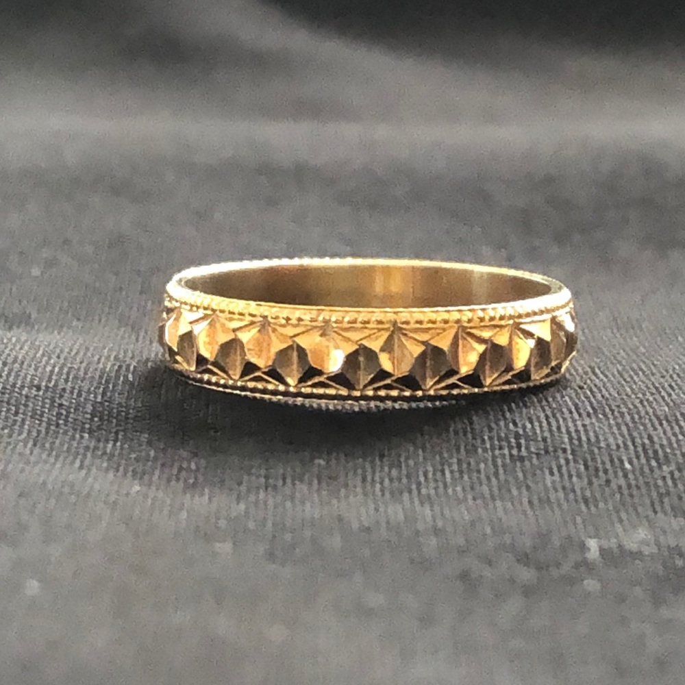 Vintage Antique 9ct Rolled Gold Plate Band